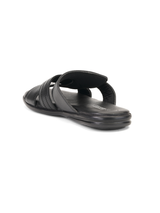 Comfort Walk Black Genuine Leather Formal Slipper For Men Cwm041011 C001