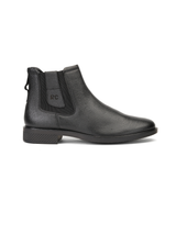 Extacy Black Genuine Leather Boot Casual Shoes For Men Exm010215 C001