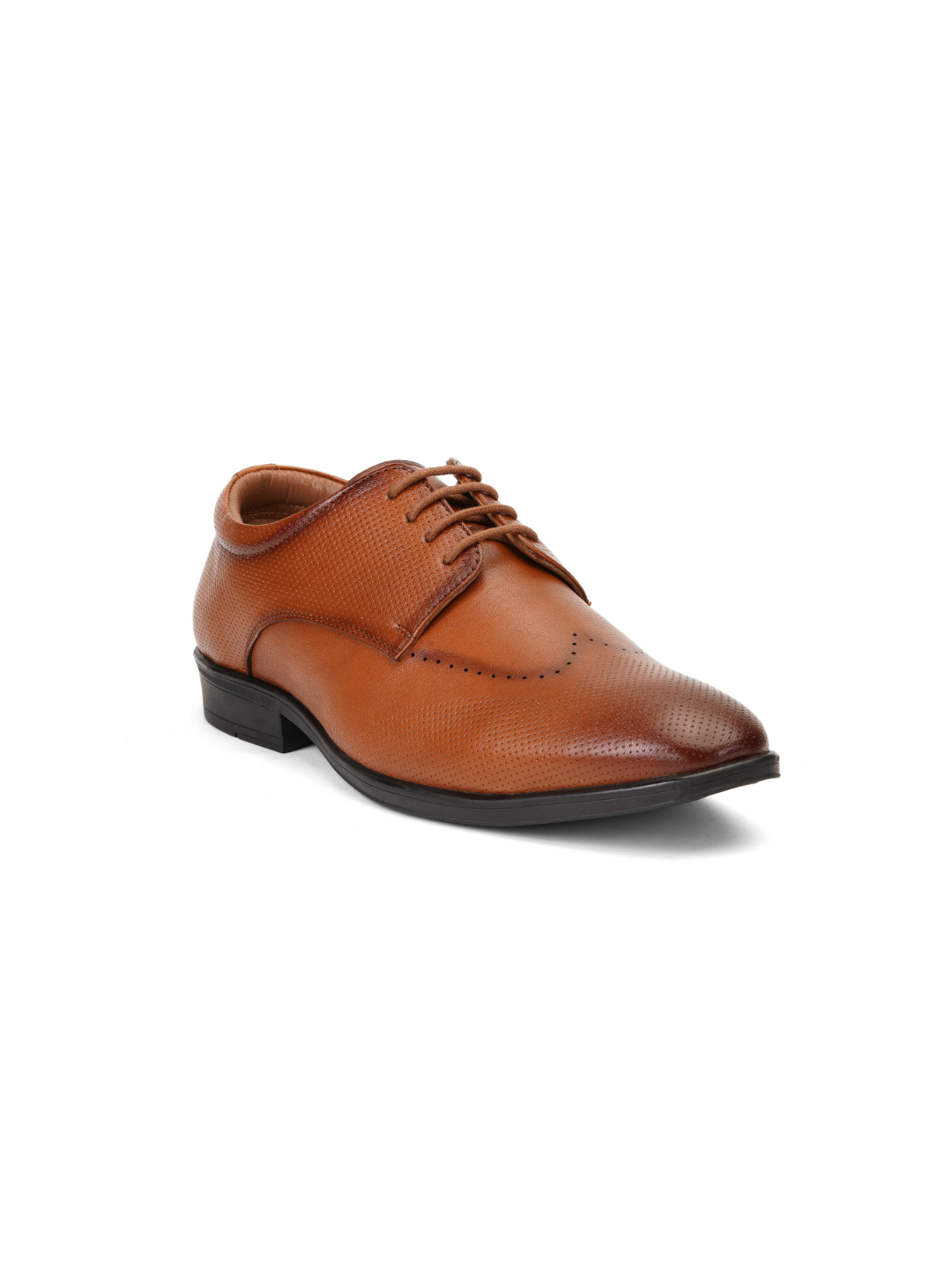 Zuup Tan Genuine Leather Derby Formal Shoes For Men Zfm021069 C006
