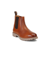 Extacy Tan Genuine Leather Ankel Boot Casual Shoes For Men Exm010238 C006