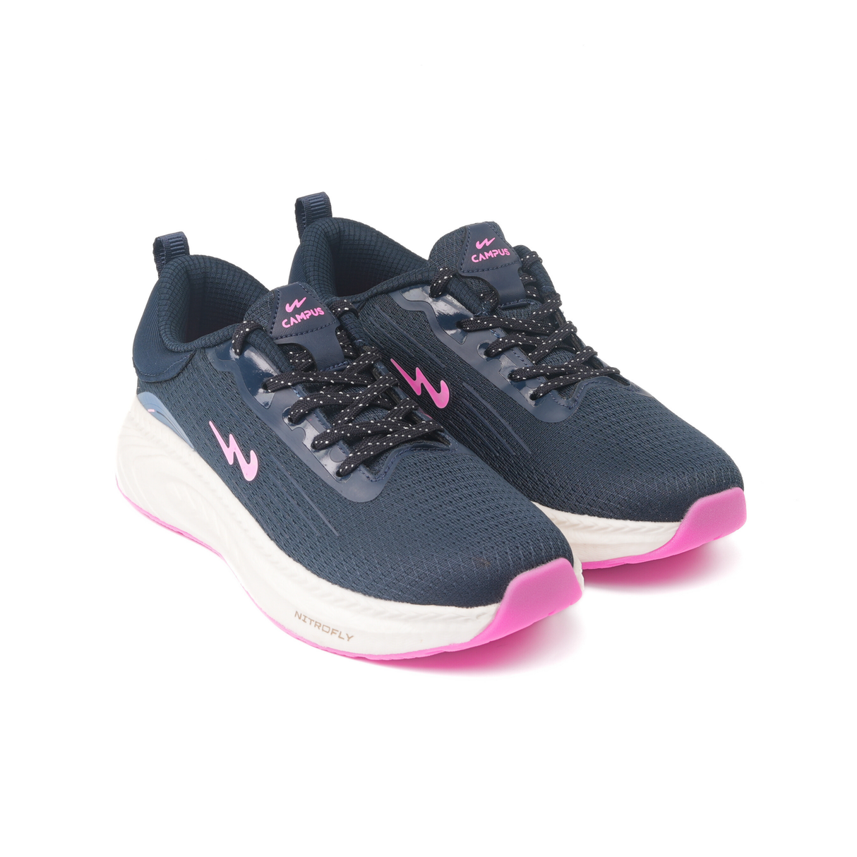Campus Navy/Pink Sports Shoes For Women Malore-22L-957 C578