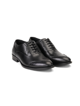 Zuup Black Genuine Leather Oxford Formal Shoes For Men Zfm021051 C001