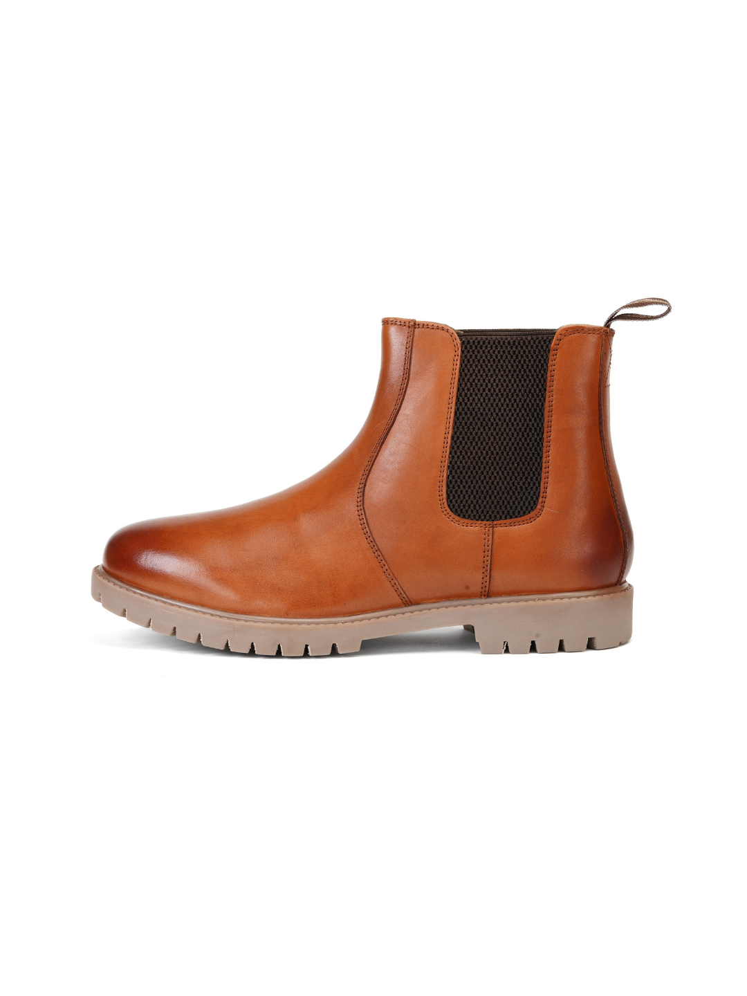 Extacy Tan Genuine Leather Ankel Boot Casual Shoes For Men Exm010238 C006