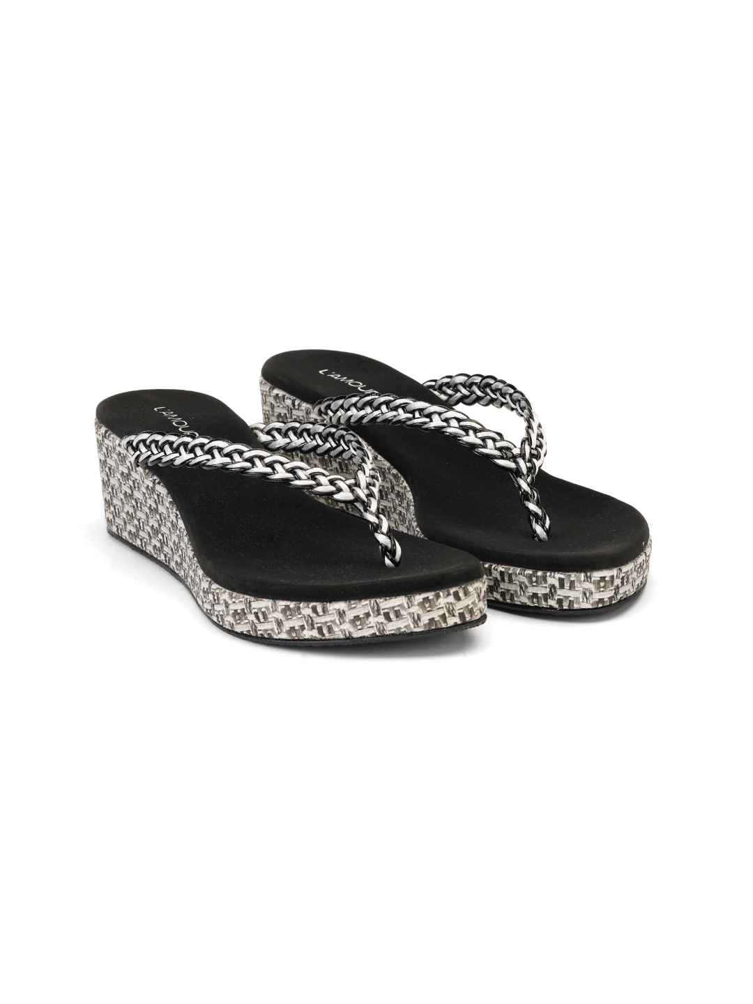 Lamoure Black Casual Wedge For Women Lmw039123 C001