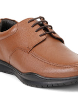 Zuup Tan Genuine Leather Derby Formal Shoes For Men Zfm021033 C006