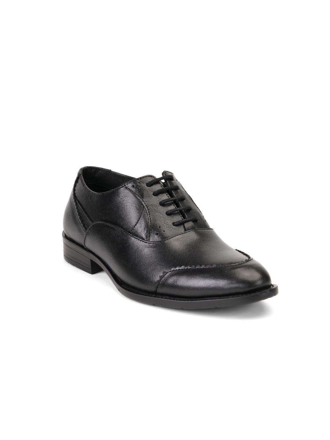 Zuup Black Genuine Leather Oxford Formal Shoes For Men Zfm021051 C001