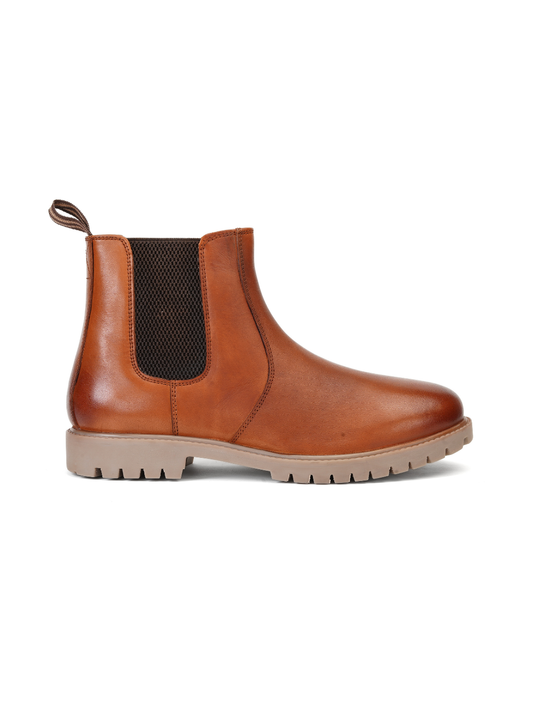 Extacy Tan Genuine Leather Ankel Boot Casual Shoes For Men Exm010238 C006