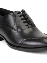 Zuup Black Genuine Leather Oxford Formal Shoes For Men Zfm021051 C001