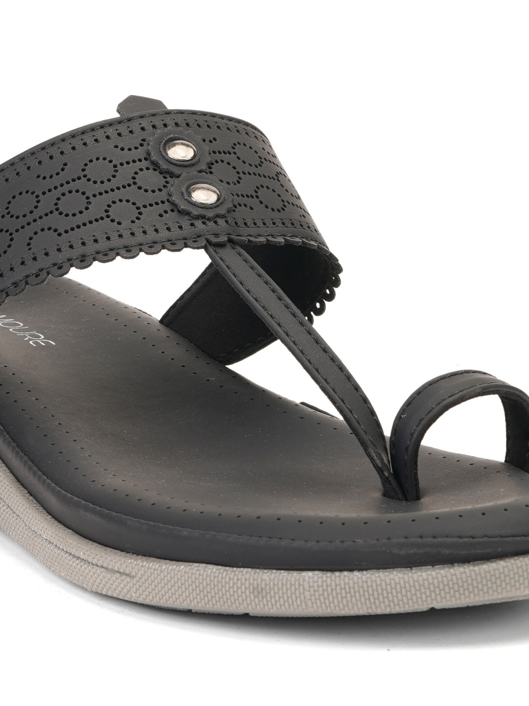 Lamoure Black Casual  Flat For Women Lmw039221 C001
