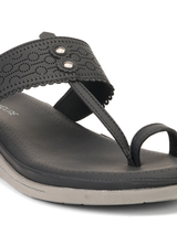 Lamoure Black Casual  Flat For Women Lmw039221 C001