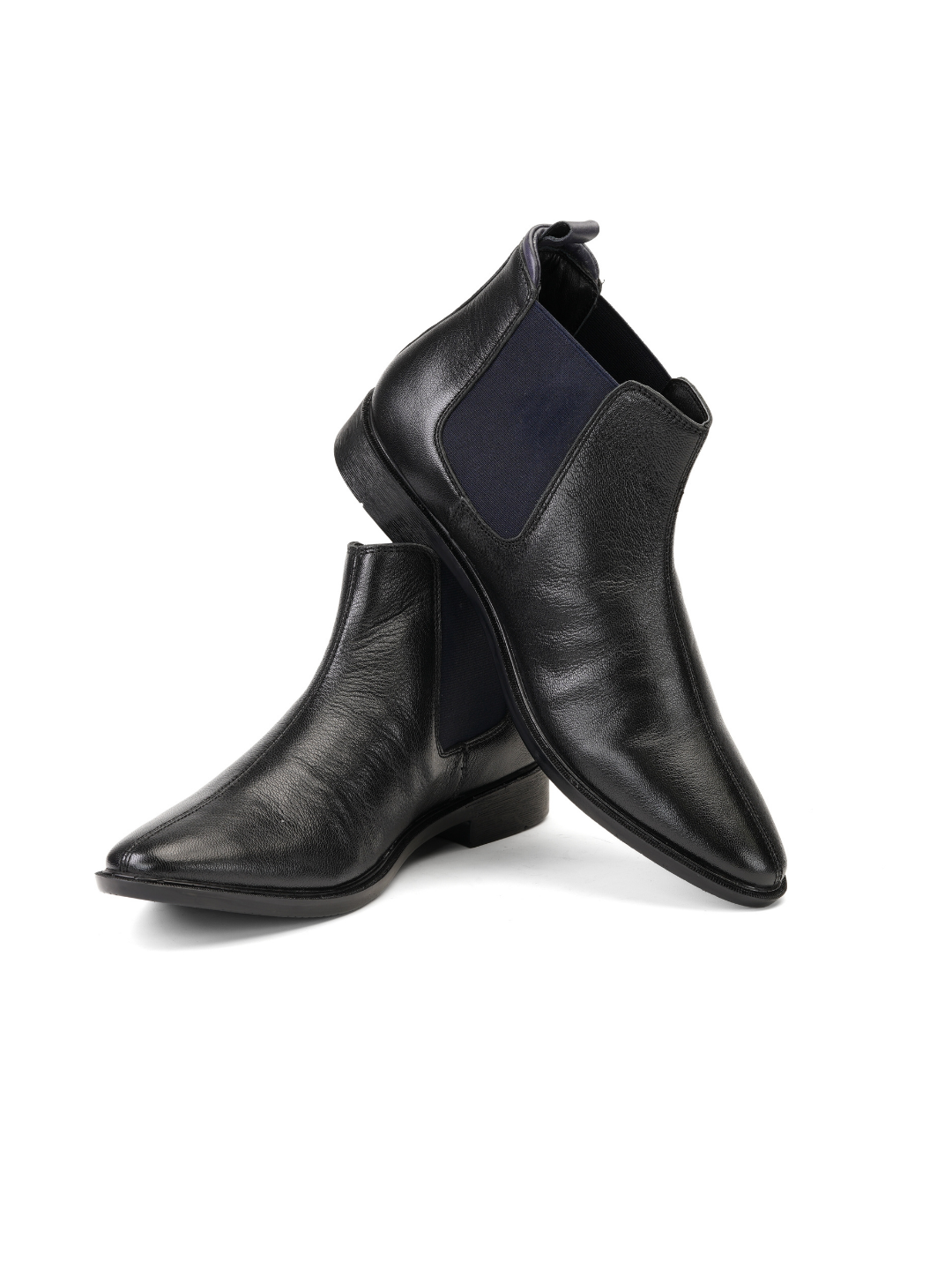 Top Brass Black Genuine Leather Boot Formal Shoes For Men Tbm021084 C001