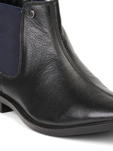 Top Brass Black Genuine Leather Boot Formal Shoes For Men Tbm021084 C001