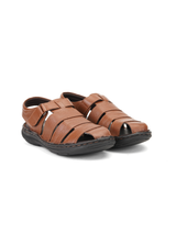 Comfort Walk Tan Genuine Leather Formal Sandal For Men Cwm031015 C006