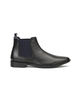 Top Brass Black Genuine Leather Boot Formal Shoes For Men Tbm021084 C001
