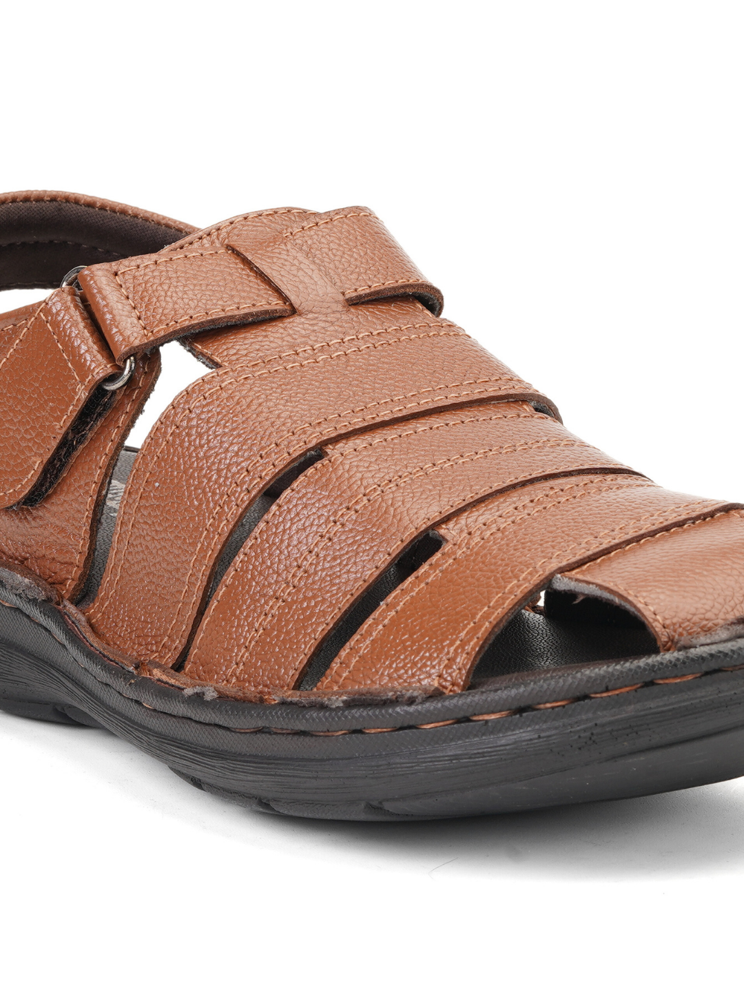 Comfort Walk Tan Genuine Leather Formal Sandal For Men Cwm031015 C006