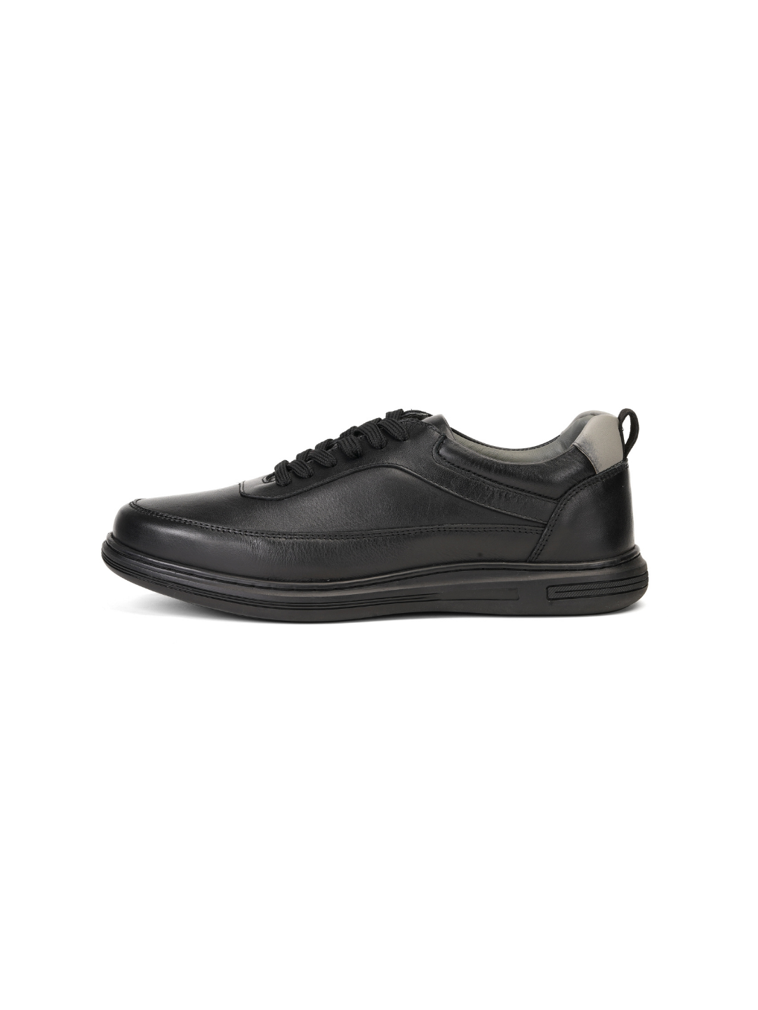 Extacy Black Genuine Leather Derby Casual Shoes For Men Exm010226 C001
