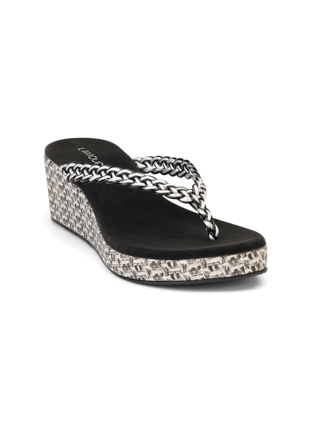 Lamoure Black Casual Wedge For Women Lmw039123 C001