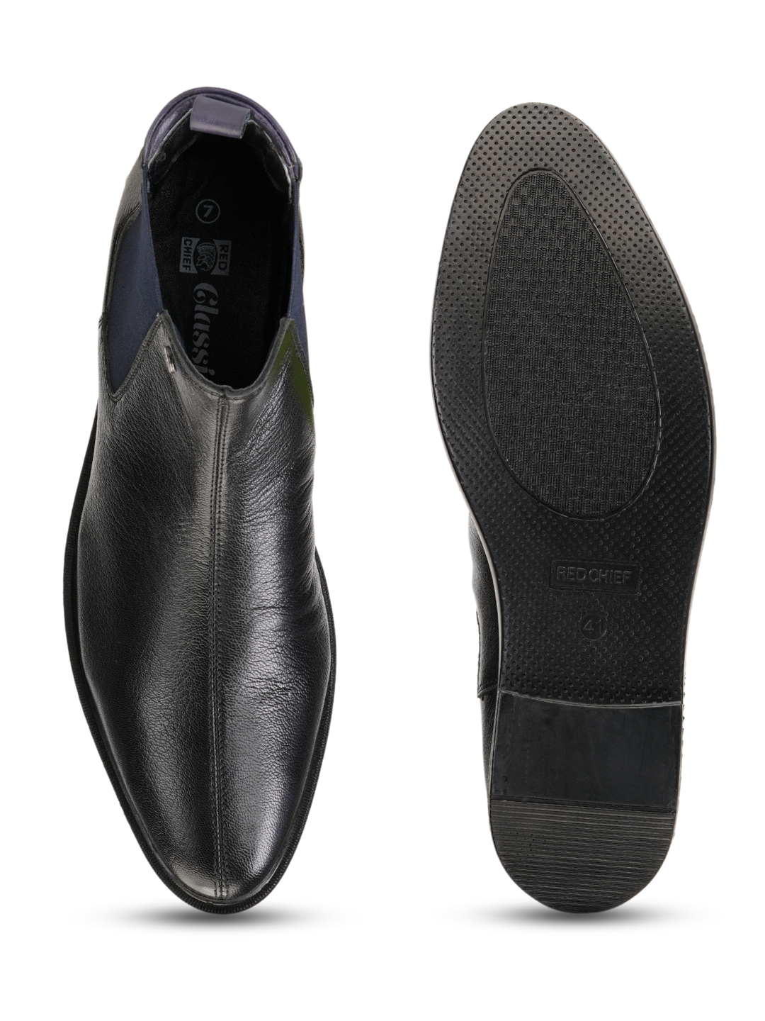 Top Brass Black Genuine Leather Boot Formal Shoes For Men Tbm021084 C001