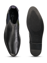 Top Brass Black Genuine Leather Boot Formal Shoes For Men Tbm021084 C001