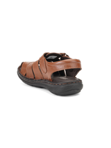 Comfort Walk Tan Genuine Leather Formal Sandal For Men Cwm031015 C006