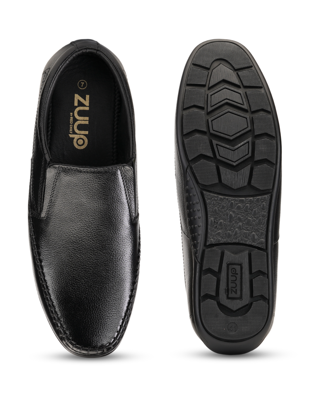 Zuup Black Genuine Leather Formal Shoes For Men Zfm021056 C001