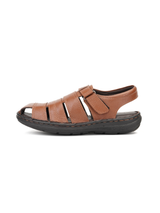 Comfort Walk Tan Genuine Leather Formal Sandal For Men Cwm031015 C006