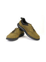 Extacy Olive Genuine Leather Derby Casual Shoes For Men Exm010203 C084