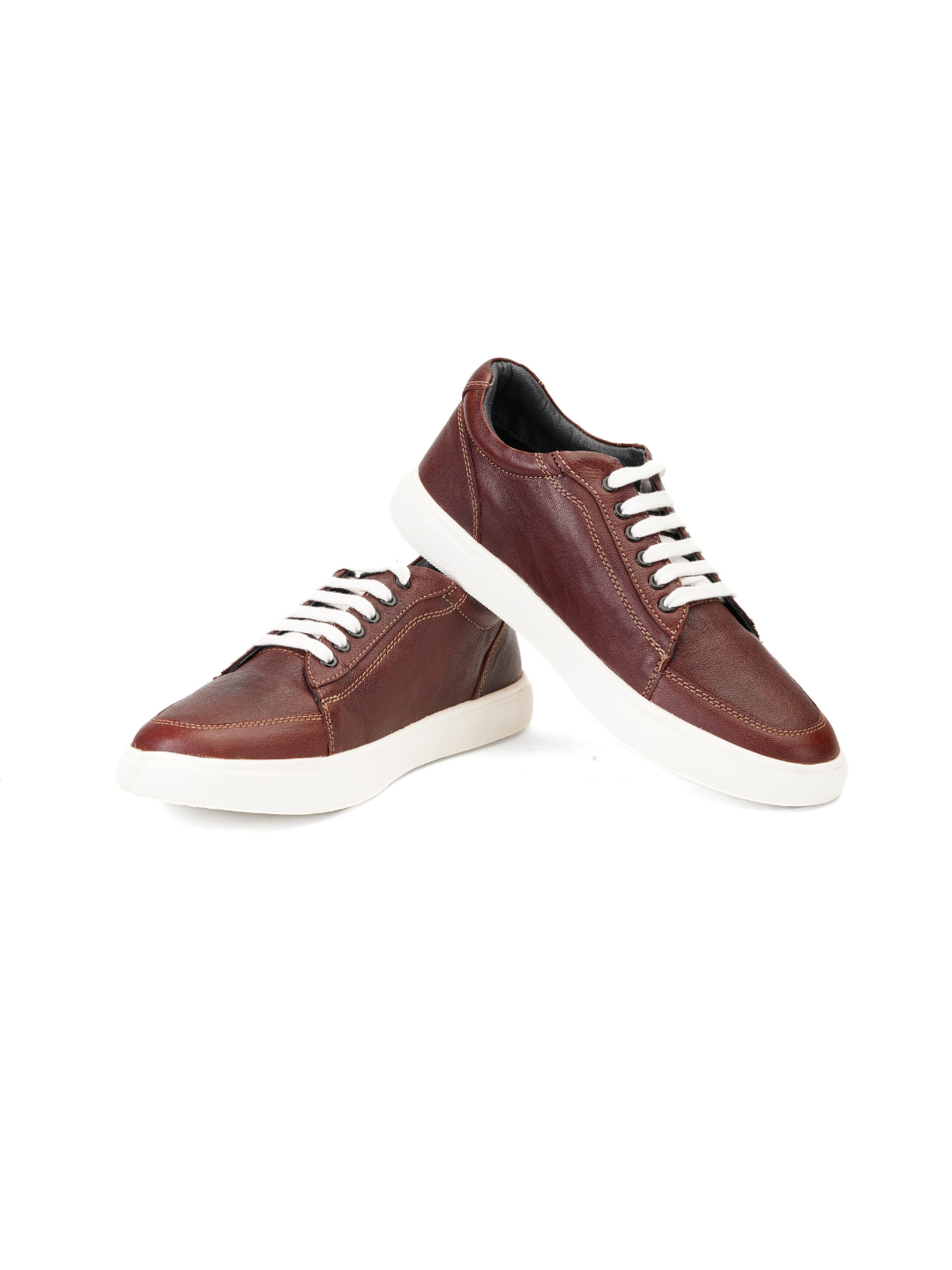Extacy Bordo Genuine Leather Tumble Sneaker For Men Exm010235 C085