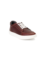 Extacy Bordo Genuine Leather Tumble Sneaker For Men Exm010235 C085
