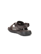 Comfort Walk Brown Genuine Leather Formal Sandal For Men Cwm031010 C003