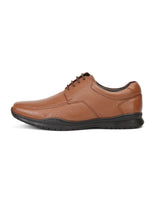 Zuup Tan Genuine Leather Derby Formal Shoes For Men Zfm021033 C006