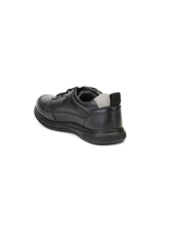Extacy Black Genuine Leather Derby Casual Shoes For Men Exm010226 C001