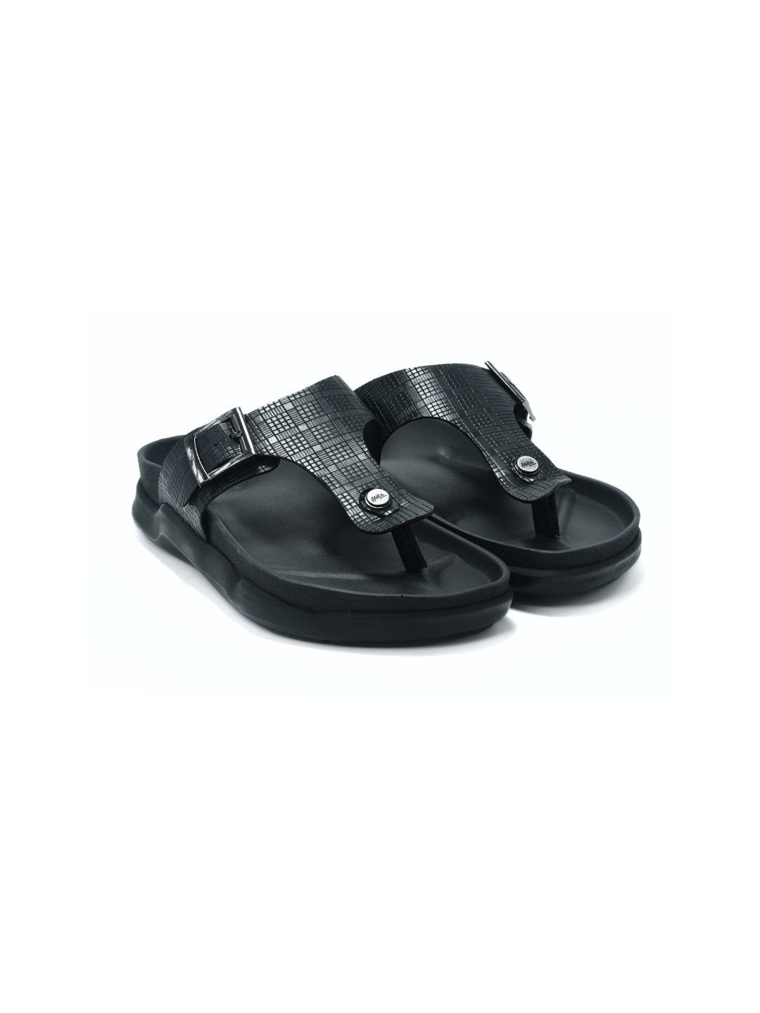 Hitz Black Slipper For Men 0`022 C001