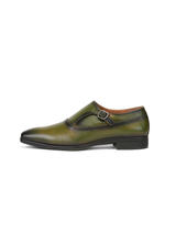 Extacy Green Genuine Leather Casual Shoes For Men Exm010231 C590