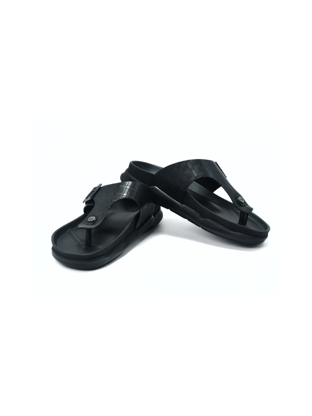 Hitz Black Slipper For Men 0`022 C001