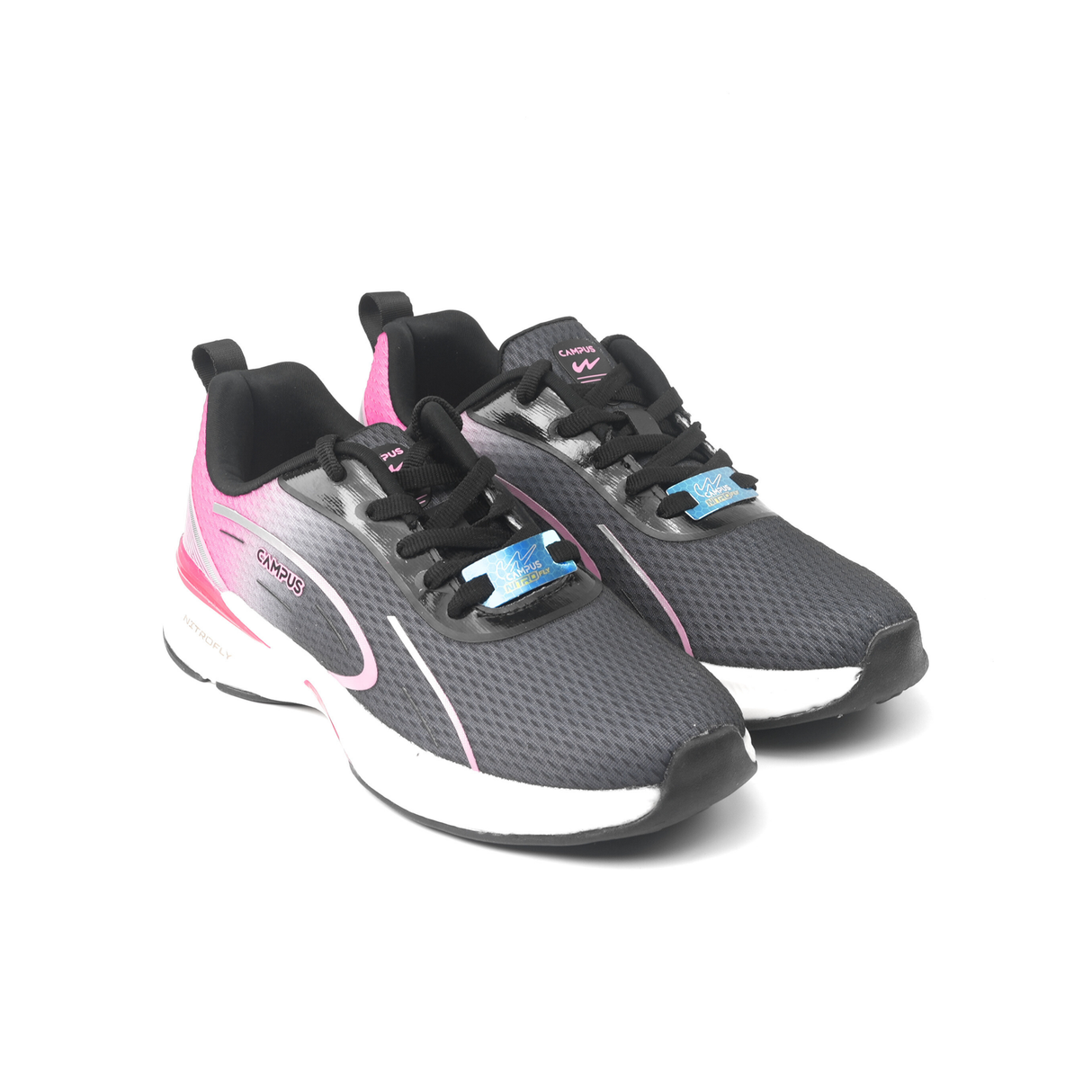 Campus Black/Rani Sports Shoes For Women Revi-22L-945 C948