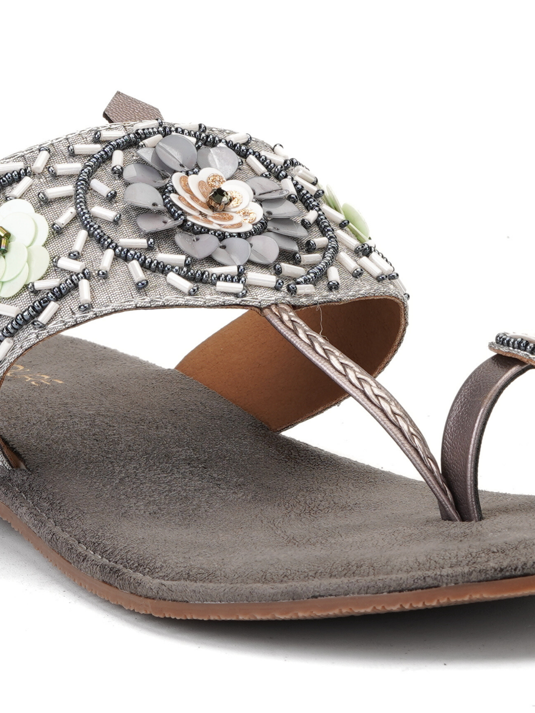 Lamoure Grey Fashion Flats For Women Lmw039172 C005