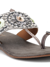 Lamoure Grey Fashion Flats For Women Lmw039172 C005
