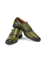 Extacy Green Genuine Leather Casual Shoes For Men Exm010231 C590