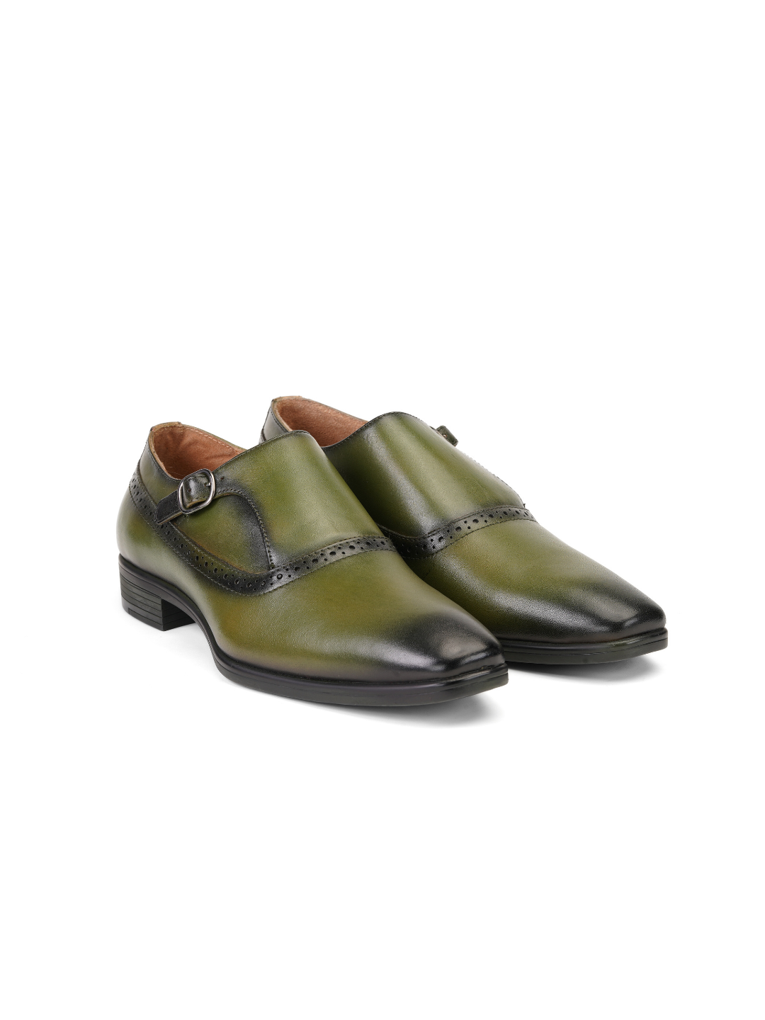 Extacy Green Genuine Leather Casual Shoes For Men Exm010231 C590