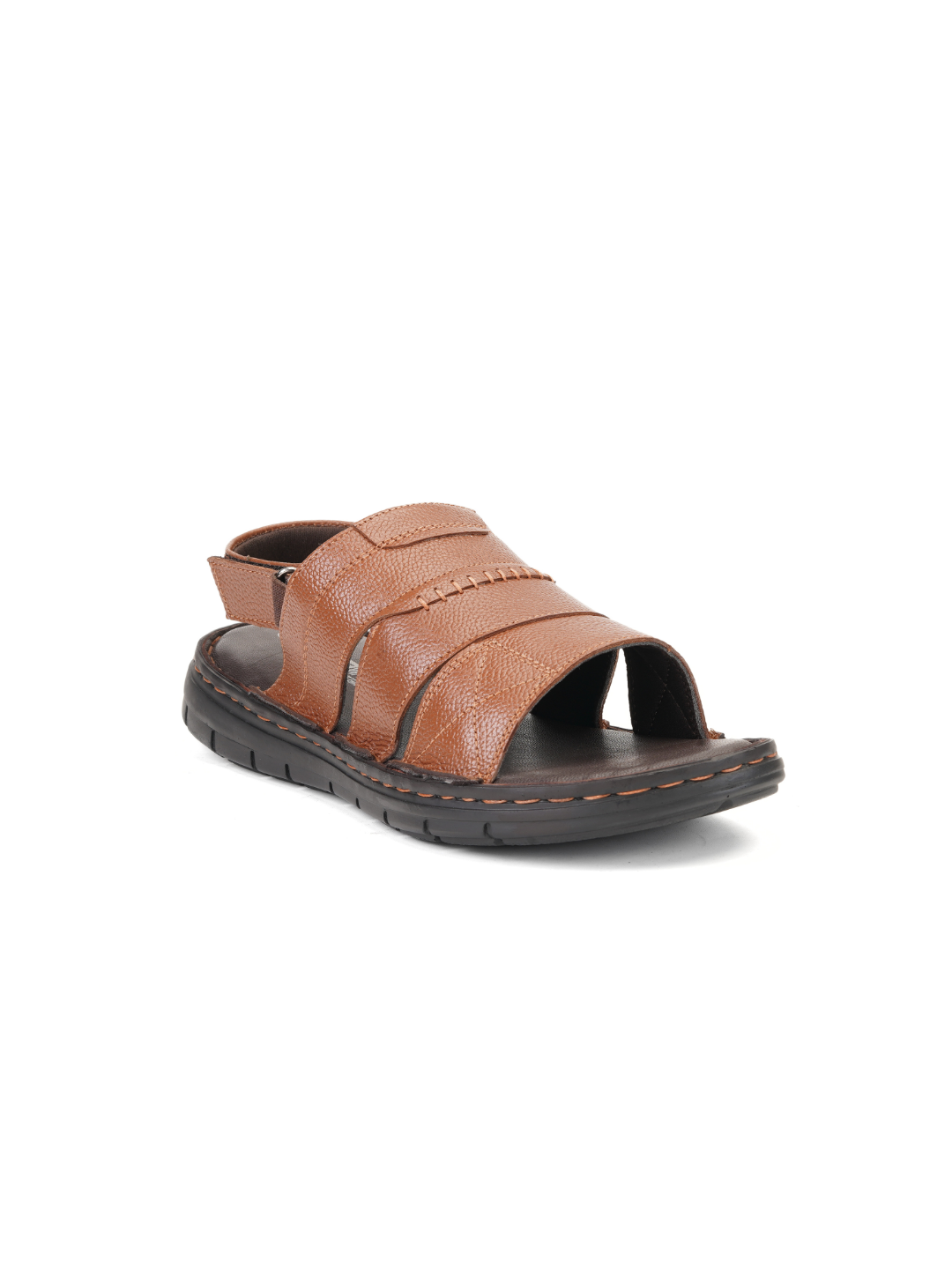 Comfort Walk Tan Genuine Leather Formal Sandal For Men Cwm031009 C006