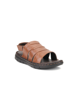 Comfort Walk Tan Genuine Leather Formal Sandal For Men Cwm031009 C006