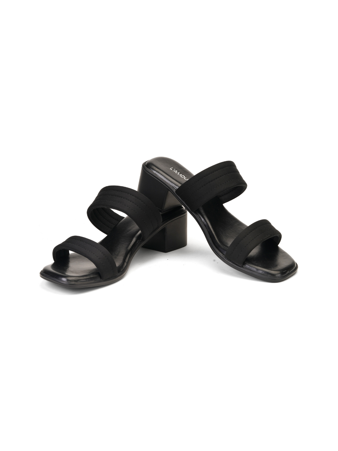 Lamoure Black Casual Heel For Women Lmw039140 C001