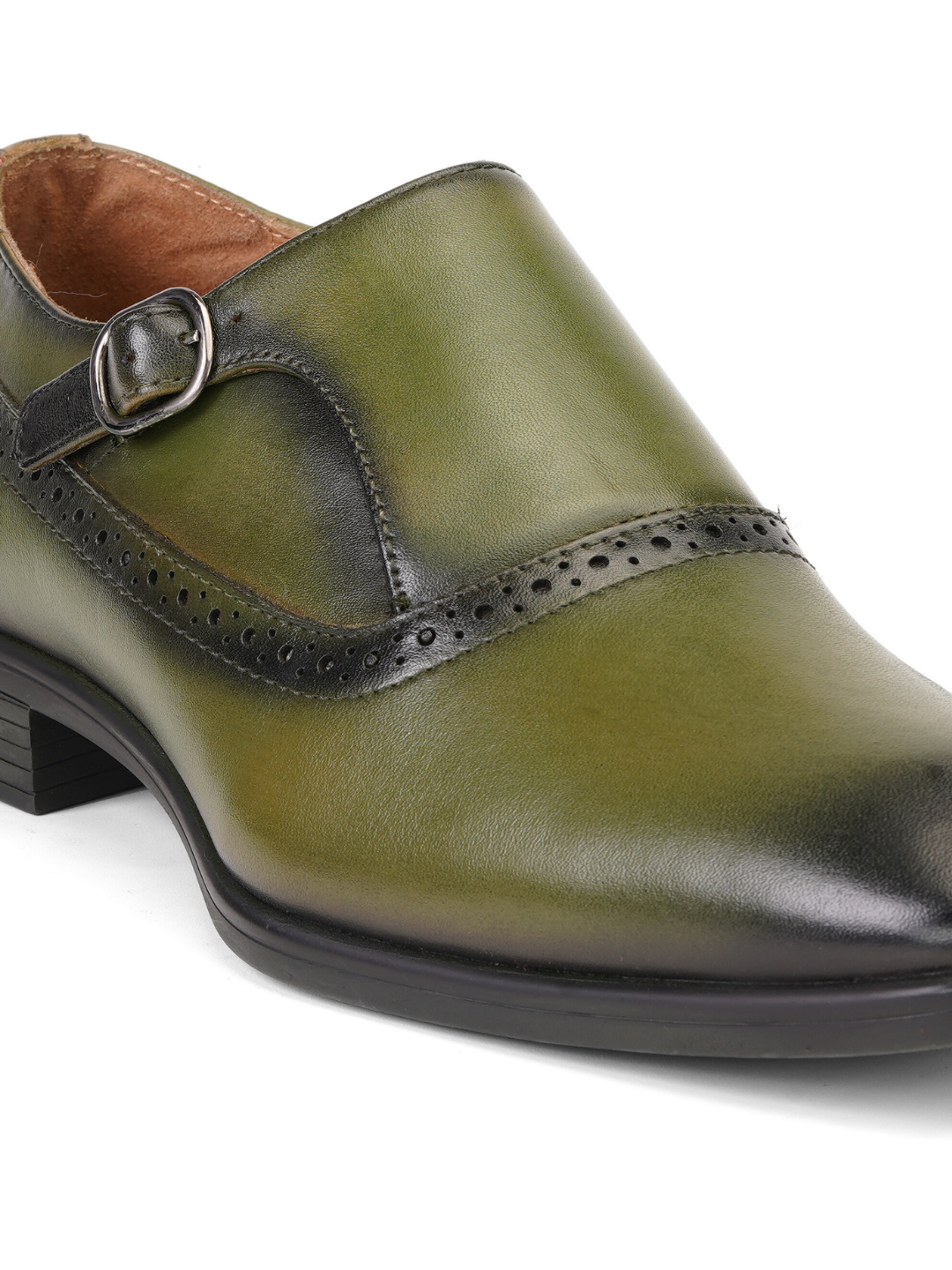 Extacy Green Genuine Leather Casual Shoes For Men Exm010231 C590