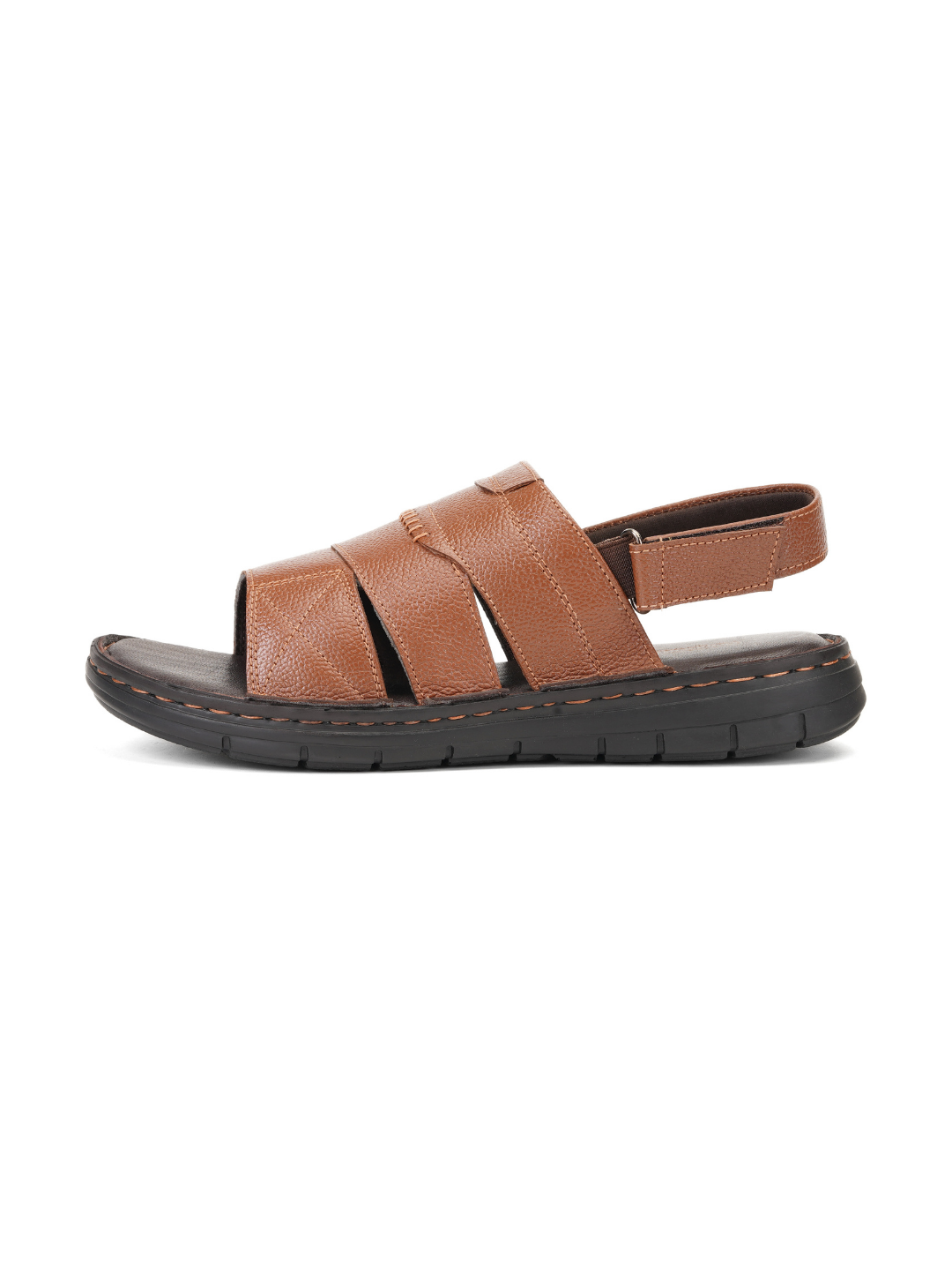 Comfort Walk Tan Genuine Leather Formal Sandal For Men Cwm031009 C006