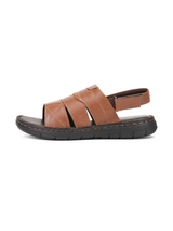Comfort Walk Tan Genuine Leather Formal Sandal For Men Cwm031009 C006