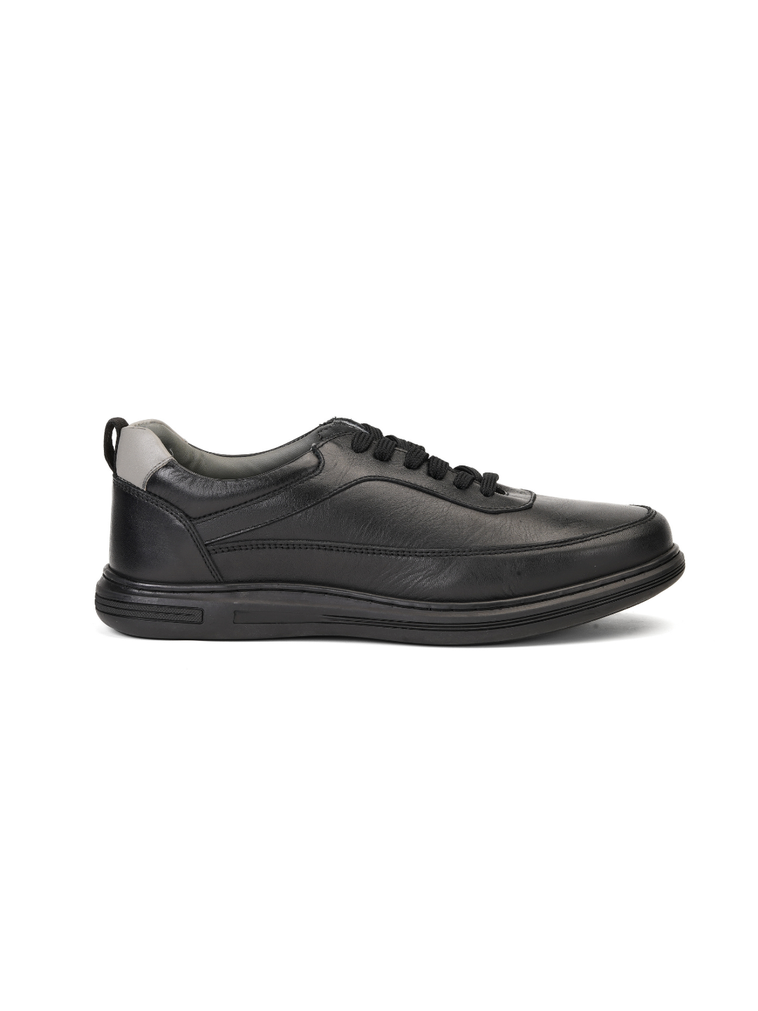 Extacy Black Genuine Leather Derby Casual Shoes For Men Exm010226 C001