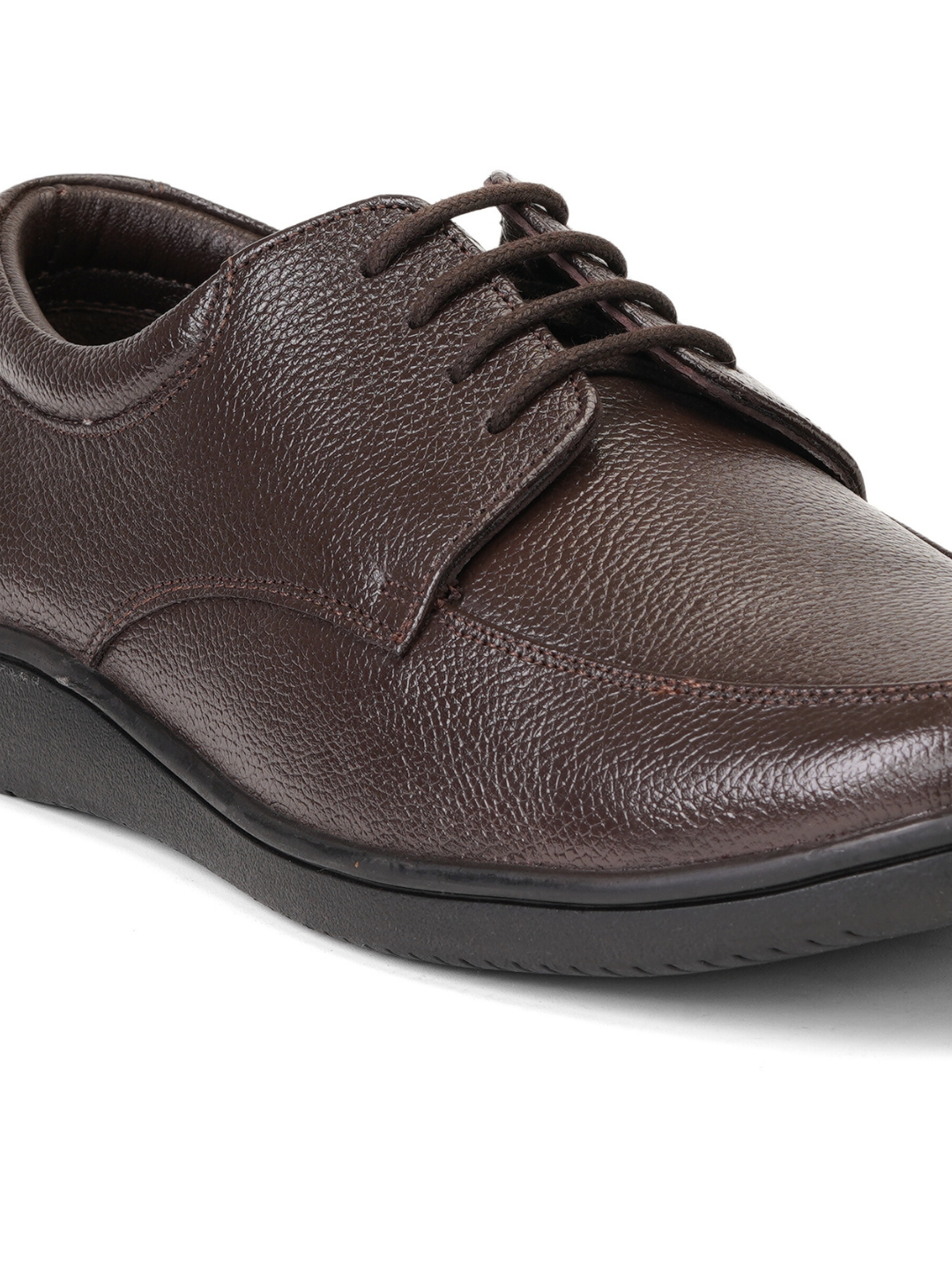 Zuup Brown Genuine Leather Derby Formal Shoes For Men Zfm021072 C003