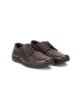 Zuup Brown Genuine Leather Derby Formal Shoes For Men Zfm021072 C003
