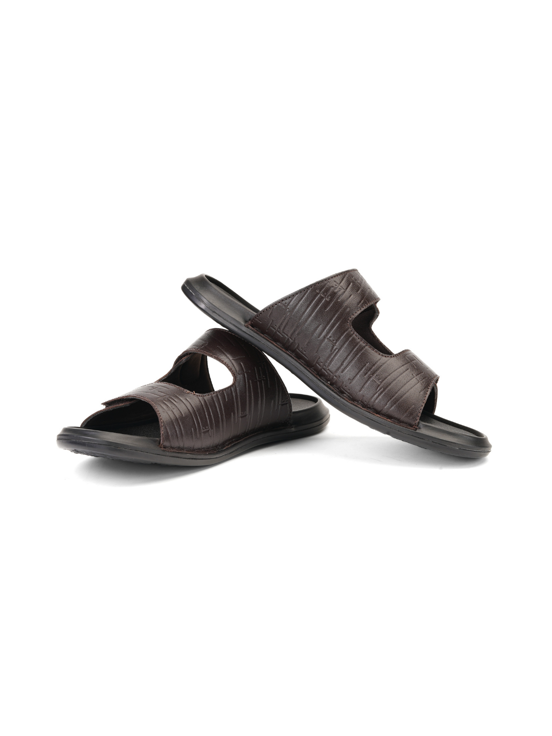 City Magic Brown Genuine Leather Casual Slipper For Men Cmm041012 C003